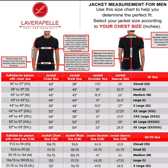 LEATHER BIKER Laverapelle Black Jacket Moto Standup Collar Bomber XL - Picture 11 of 16